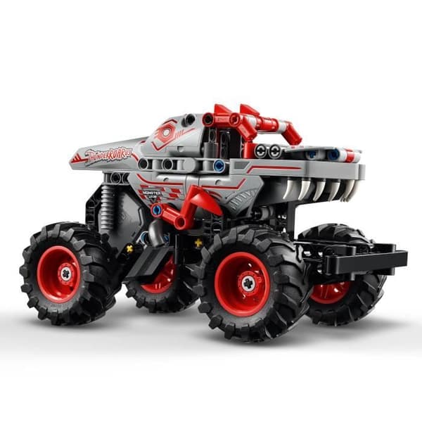 LEGO Technic 42200 Monster Jam ThunderROARus Pull-Back - Dinosaurielastbil för 7-åringar
