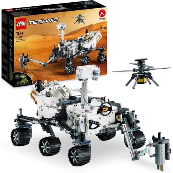 LEGO Technic 42158 NASA Mars -mönkijä Perseverance. avaruuden löytörelu. AR-sovelluksella