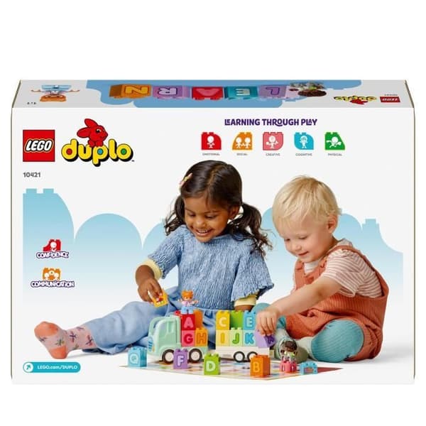 LEGO 10421 DUPLO My Town Aakkosauto, aakkoset oppimislelu lapsille 2 vuodesta alkaen