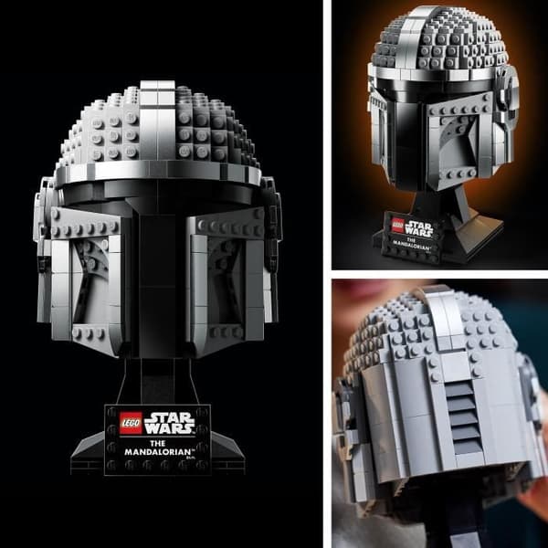 LEGO 75328 Star Wars Mandalorian-hjälmen Samlarbyggset att bygga, dekorera och ge bort som present till vuxna