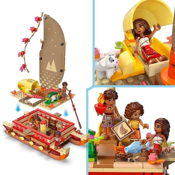 LEGO | Disney 43270 Vaianas äventyrsbåt - Byggspel och 6-årspresent