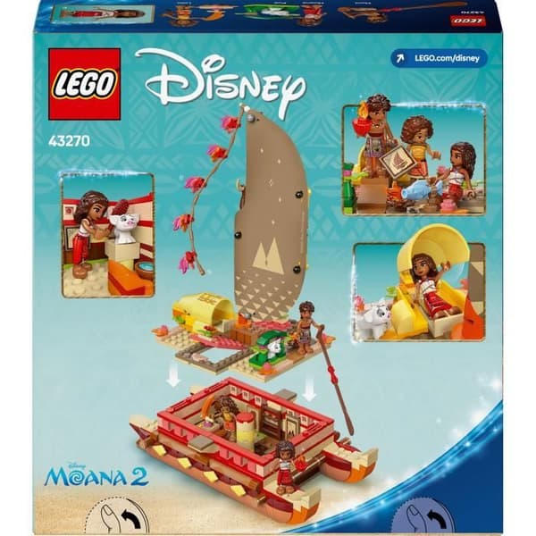 LEGO | Disney 43270 Vaianas äventyrsbåt - Byggspel och 6-årspresent