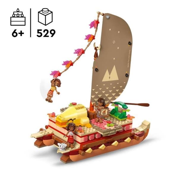 LEGO | Disney 43270 Vaianas äventyrsbåt - Byggspel och 6-årspresent