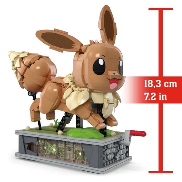 MEGA Pokémon Eevee i bevægelse byggesæt 1.381 dele HTH71