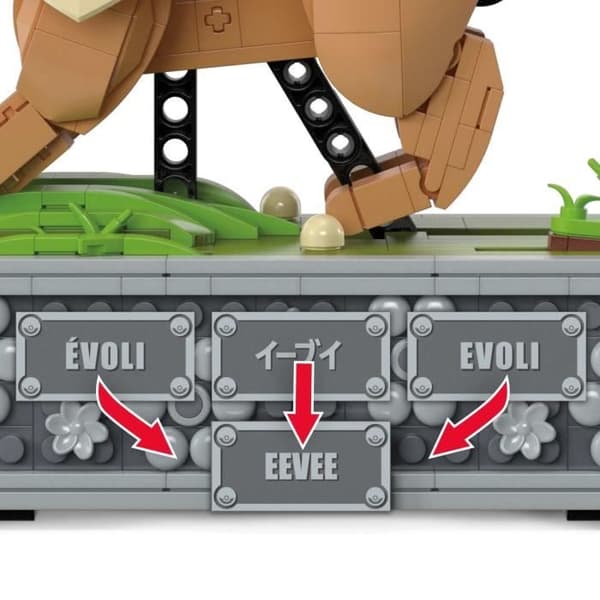 MEGA Pokémon Eevee i bevægelse byggesæt 1.381 dele HTH71