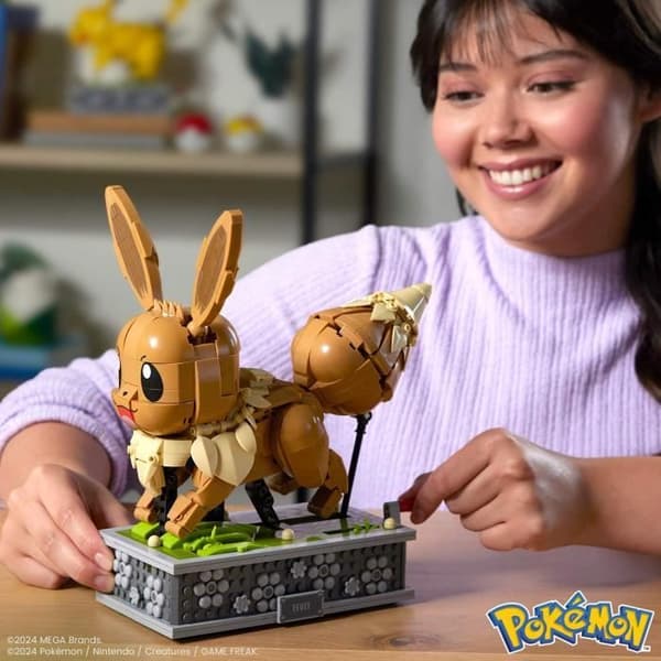MEGA Pokémon Eevee i bevægelse byggesæt 1.381 dele HTH71