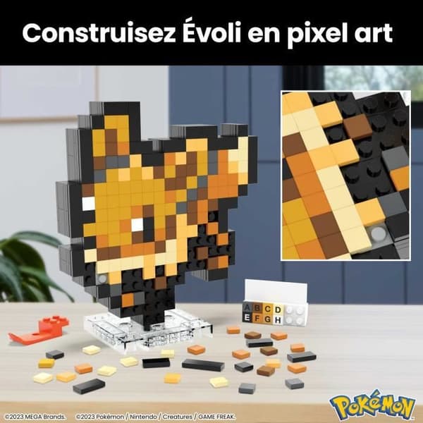 Mega Pokémon Eevee Retro Pixel Art Byggset 323 Bitar - MEGA Pokémon - HTH78