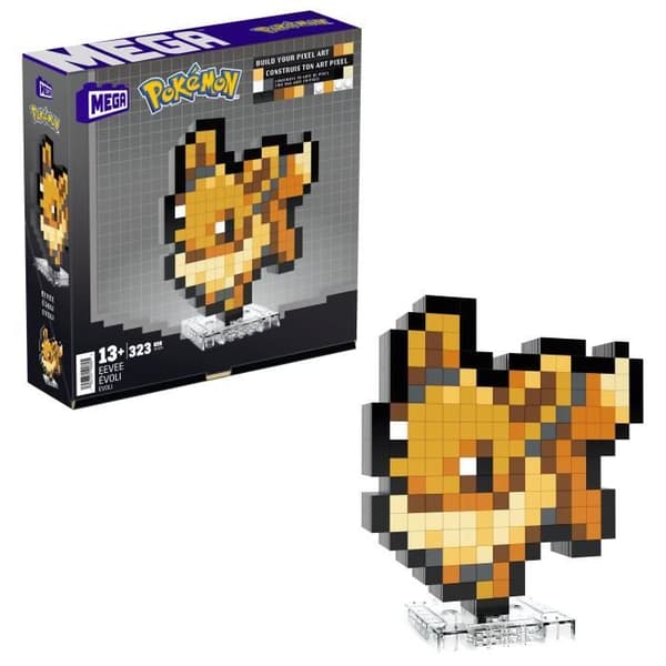 Mega Pokémon Eevee Retro Pixel Art Byggset 323 Bitar - MEGA Pokémon - HTH78