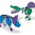 Miniatyrbild 2 av 3: Metalldinosauriebyggsats - Triceratops och Spinosaurus