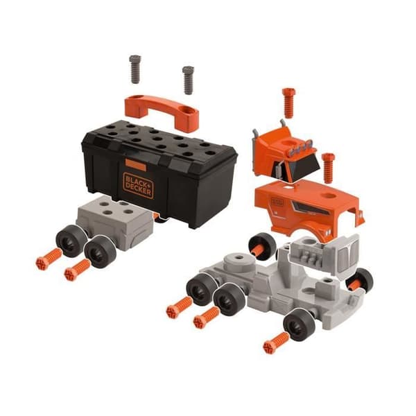 SMOBY Black + Decker 2-i-1 gör-det-själv-lastbil - 60 tillbehör