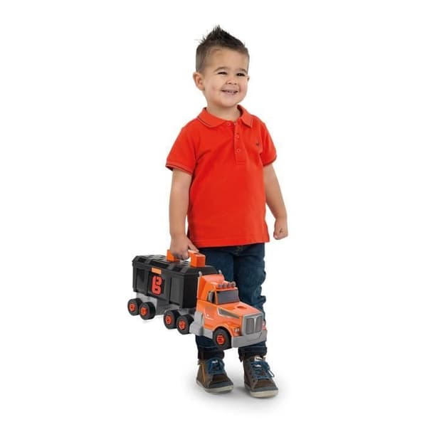 SMOBY Black + Decker 2-i-1 gör-det-själv-lastbil - 60 tillbehör