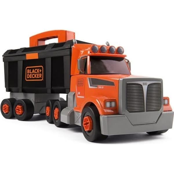 SMOBY Black + Decker 2-i-1 gör-det-själv-lastbil - 60 tillbehör