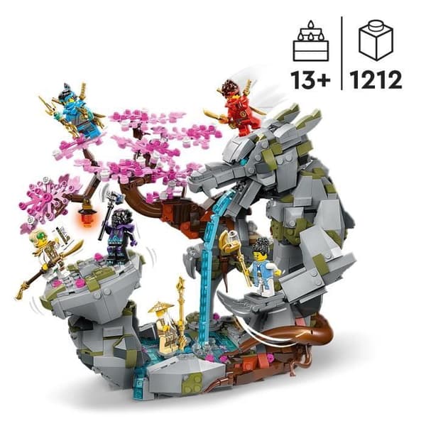 LEGO NINJAGO 71819 Lohikäärmeen kalliopyhäkkö, Ninja-lelut, 6 minihahmoa