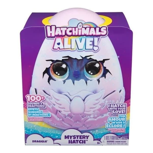 SPIN MASTER DRAGGLE HATCHIMALS ELÄVÄ SALAINEN LUUKKU