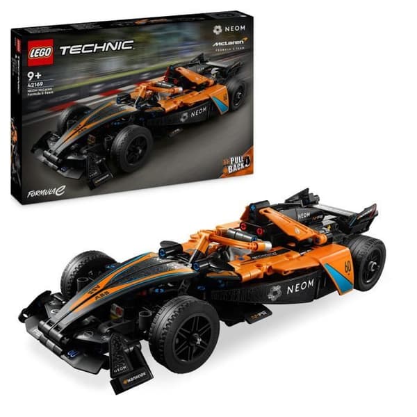 LEGO Technic 42169 NEOM McLaren Formel E Racerbil, Billeksak, Kreativ Lekgåva
