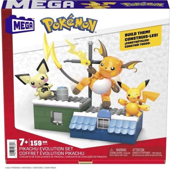 POK PIKACHU EVOLUTION - MEGA - HKT23 - MEGA BLOKS LICENSIERADE BYGGKLOSSAR