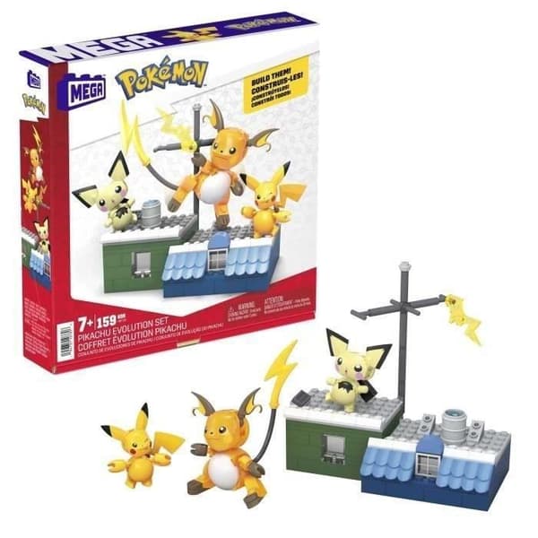 POK PIKACHU EVOLUTION - MEGA - HKT23 - MEGA BLOKS LICENSIERADE BYGGKLOSSAR