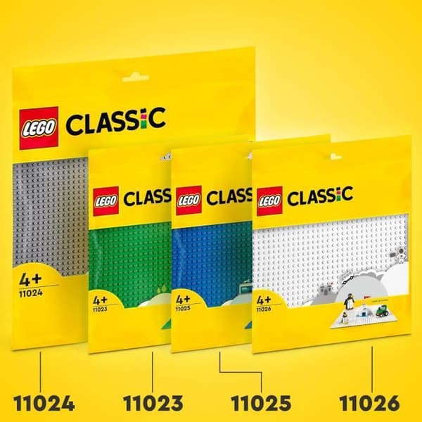 LEGO 11024 Classic Den Grå Byggeplade 48x48, Basisplade til Byggeri, Samling og Fremvisning