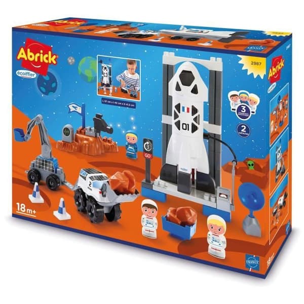 Space Base - tegelkonstruktion - från 18 månader - Abrick