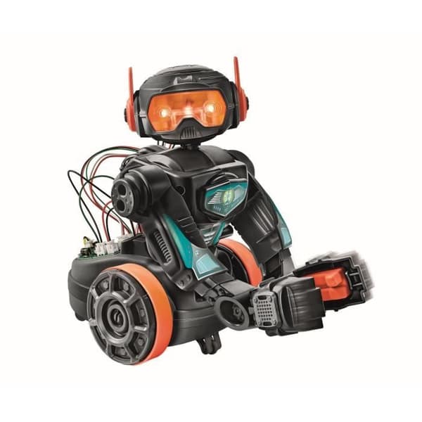 Clementoni - Robot Evolution 2.0 til montering og programmering - 4 spiltilstande - Lavet i Italien