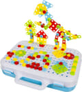 Miniatyrbild 1 av 5: Byggleksaker - Kruzzel - Kreativ 3D Mosaik - 260 delar - Blandad - Från 3 år