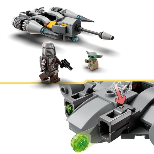 LEGO® Star Wars The Mandalorians N-1 Fighter Microfighter 75363, The Book of Boba Fett Toy with Baby Yoda Minifigure