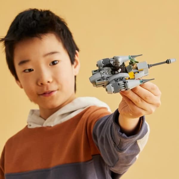 LEGO® Star Wars The Mandalorians N-1 Fighter Microfighter 75363, The Book of Boba Fett Toy with Baby Yoda Minifigure