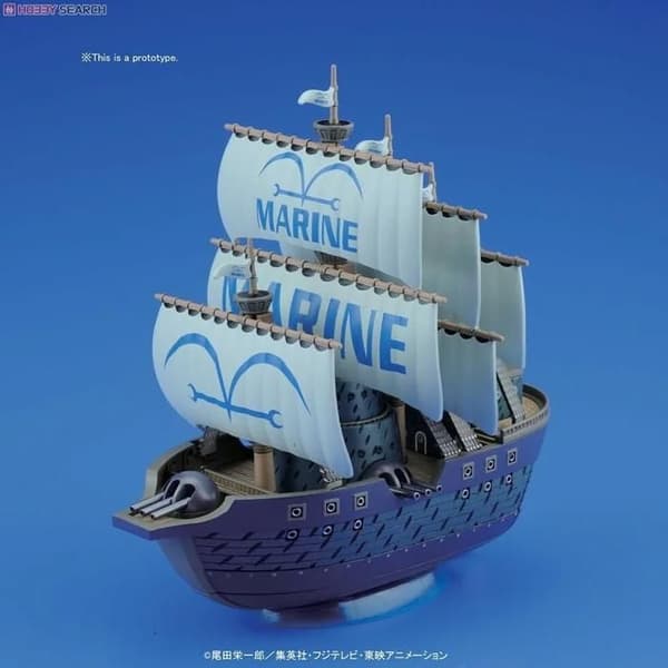 Modellsats - BANDAI - Grand Ship Collection - Marine Warrior - Vit - Flerfärgad