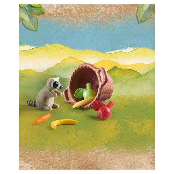 Byggspel - PLAYMOBIL - Baby Raccoon - Från 4 år - Plast - Säljs styckvis