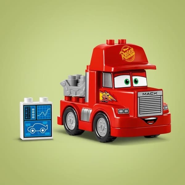 LEGO DUPLO | 10417 Disney och Pixar Cars Mack Racing, hjulleksak för barn
