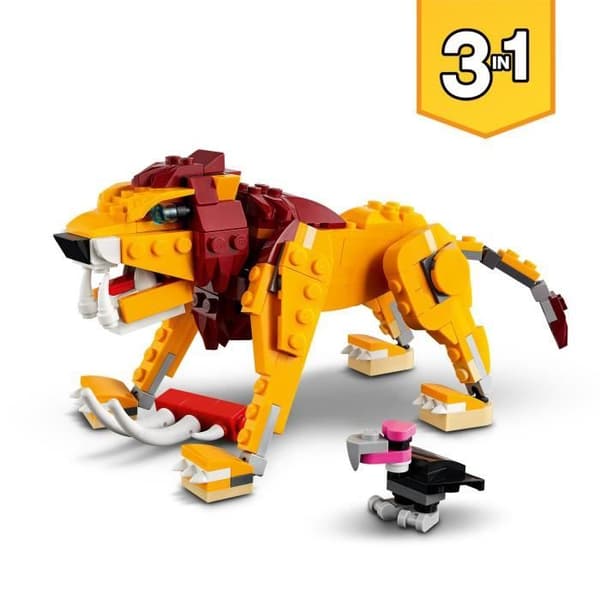 LEGO® Creator 3-i-1 Wild Lion - Djurminifigurer - Byggleksak