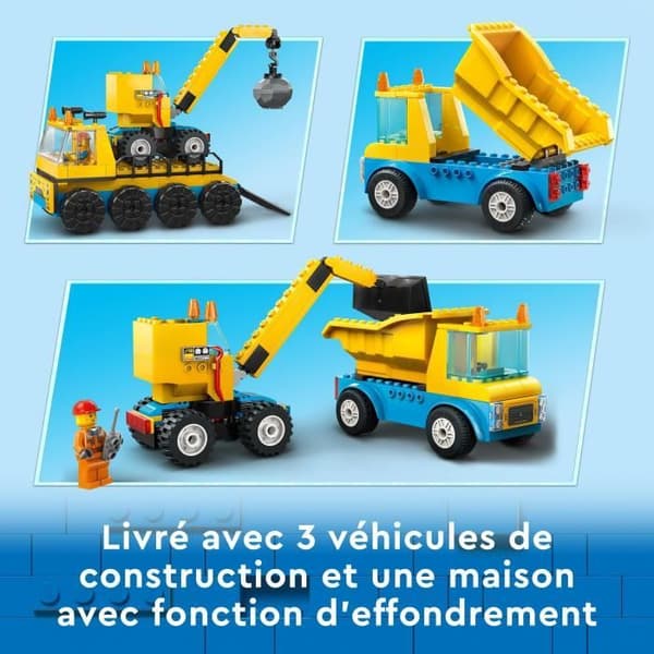 LEGO® City 60391 entreprenadlastbilar och konstruktionsmaskinleksak för konstruktionsmaskiner