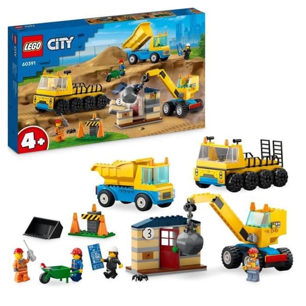 LEGO® City 60391 entreprenadlastbilar och konstruktionsmaskinleksak för konstruktionsmaskiner