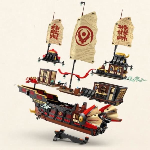 LEGO NINJAGO 71848 Bountytemplet - Byggset för pojkar från 14 år - Båt