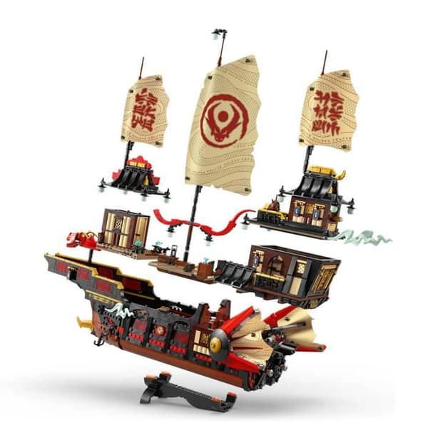 LEGO NINJAGO 71848 Bountytemplet - Byggset för pojkar från 14 år - Båt