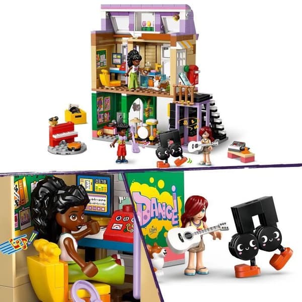 LEGO Friends 42653 Musikbutik och Lägenhet - Spel för Flickor från 7 År
