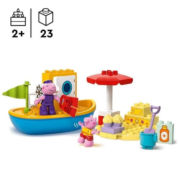 LEGO® DUPLO® 10432 Peppa Pig's Boat Trip - Lekset för småbarnsbadkar