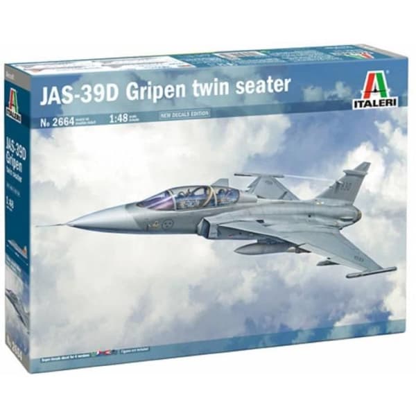 ITALERI - Modellflyg Jas 39 Gripen Tostolar |italeri|2664| 1:48 Modellstridsvagn Erbjudande - Ref : 15543