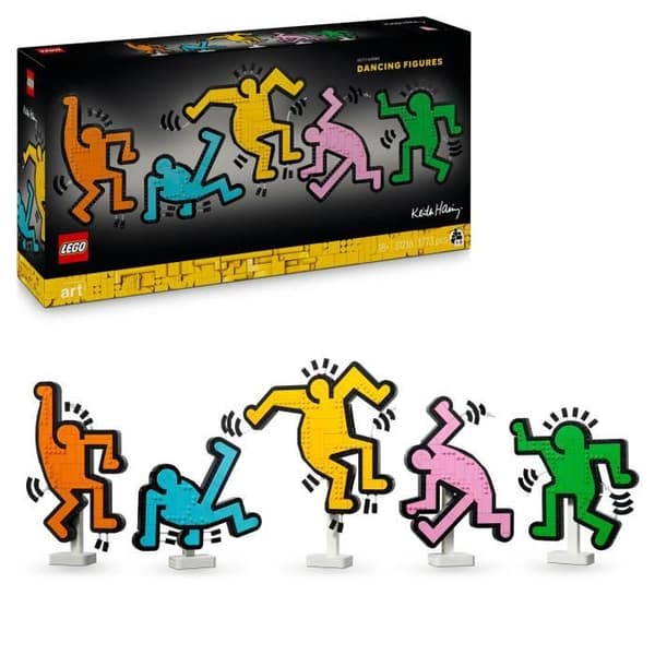 LEGO® 31216 Art Keith Haring, De Dansande Figurer, Inredning och Byggsats för Vuxna