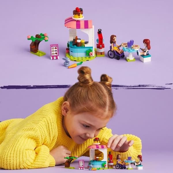 LEGO® Friends 41753 Creperiet, kreativ leksak med kaninfigur, present till barn 6 år