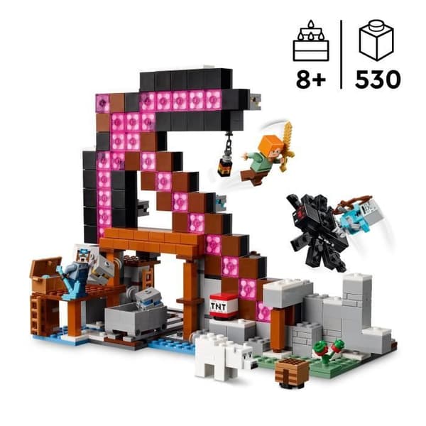 LEGO Minecraft 21277 Gruvan i Hackform - Byggset för pojkar 8 år