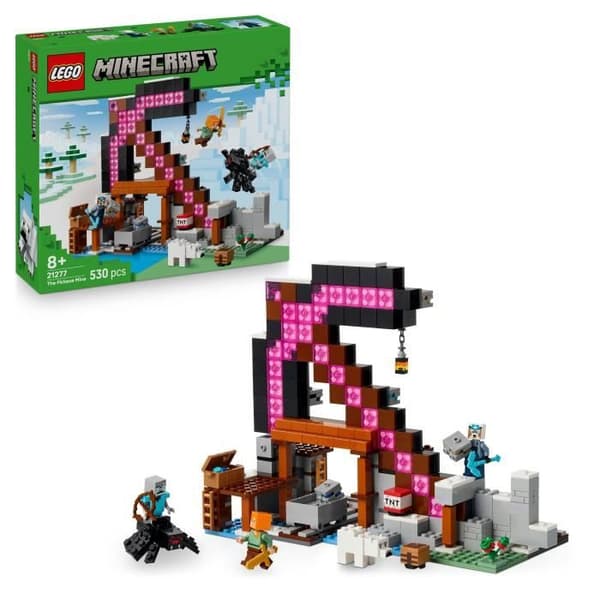 LEGO Minecraft 21277 Gruvan i Hackform - Byggset för pojkar 8 år