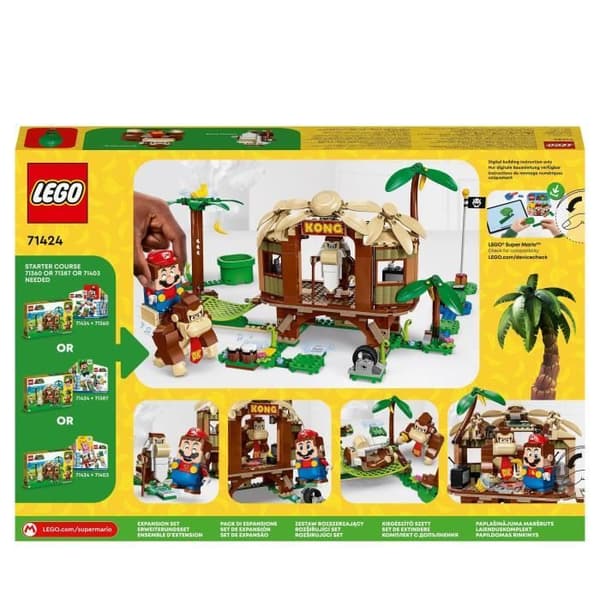 LEGO® Super Mario 71424 Donkey Kong Hut Expansion Set, kombinera leksak med startpaket