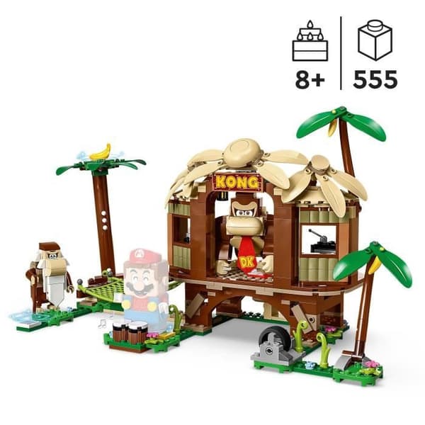 LEGO® Super Mario 71424 Donkey Kong Hut Expansion Set, kombinera leksak med startpaket