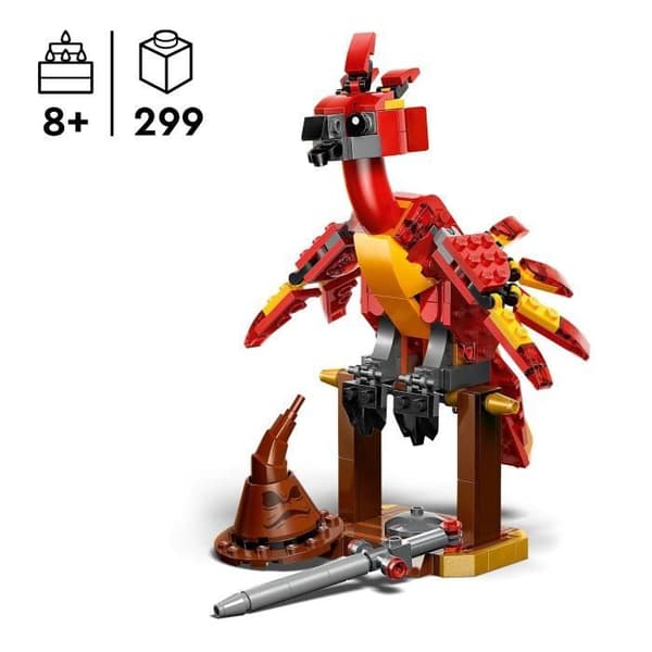 LEGO Harry Potter 76448 Fumseck: Dumbledores Fenix - Leksak för flickor från 8 år