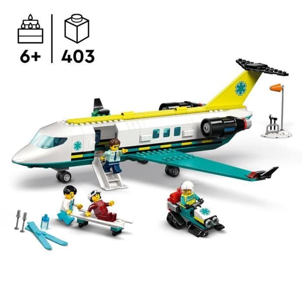 LEGO City 60465 Luftambulans - Byggset för pojkar från 6 år