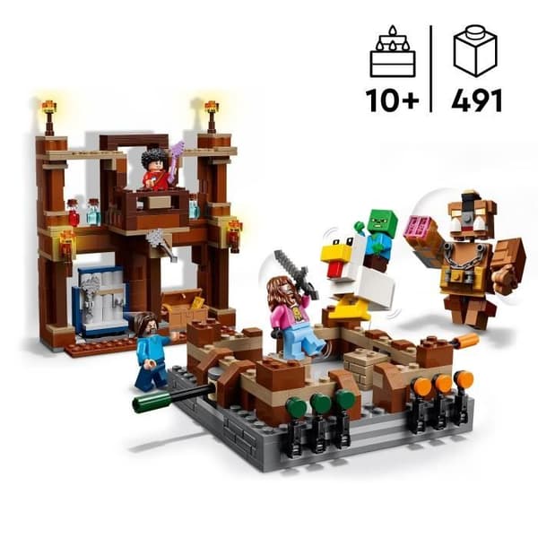 LEGO Minecraft 21272 Skogsgårdsringen - Byggset för pojkar från 10 år