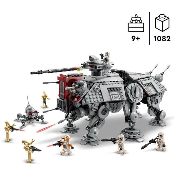 LEGO 75337 Star Wars AT-TE Walker, Legetøj, Battle Droid Figurer, Klonsoldat, Siths hævn, Børn fra 9 år