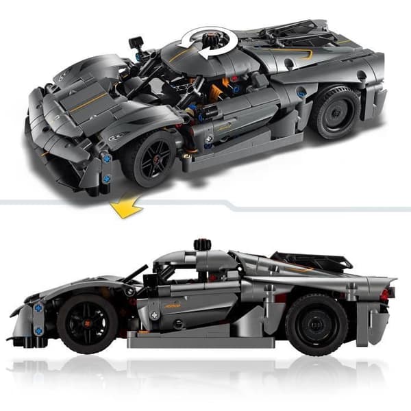 LEGO Technic 42173 Hyperbil Koenigsegg Jesko Absolut grå - Byggesæt