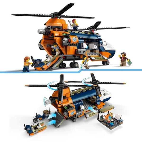 LEGO City 60437 Djungelutforskare Helikopterbasläger, Ålder 8+